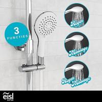 EISL hoofddoucheset met thermostaatkraan grande vita chroomwit - thumbnail