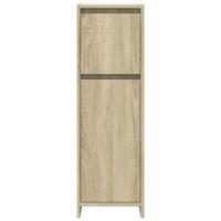 3-delige Badkamermeubelset bewerkt hout sonoma eikenkleurig - thumbnail