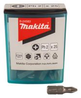 Makita Accessoires Schroefbit PH2x25mm 25 stuks - B-24583 - B-24583 - thumbnail