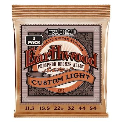 Ernie Ball 3545 Earthwood Custom Light Phosphor Bronze 11,5-54 snaren voor westerngitaar (3 sets)