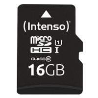 Intenso Premium microSDHC-kaart 16 GB Class 10, UHS-I Incl. SD-adapter - thumbnail