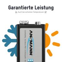 Ansmann maxE 6LR61 Oplaadbare 9V batterij (blok) NiMH 8.4 V 300 mAh 1 stuk(s) - thumbnail