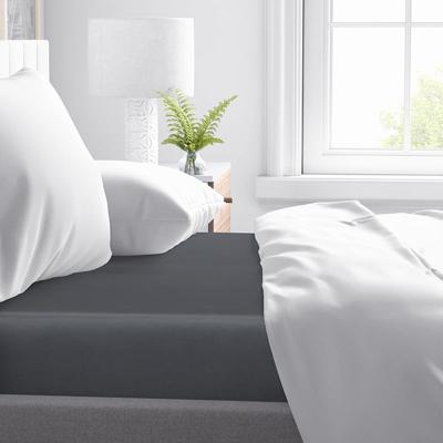 Primaviera Deluxe Satijnen Hoeslaken Antraciet 160 x 200 cm