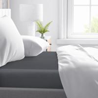 Primaviera Deluxe Satijnen Hoeslaken Antraciet 160 x 200 cm - thumbnail