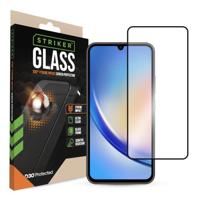 Striker D3O Xtreme Impact Glass Screen Protector - Black Frame - Samsung Galaxy A34 5G - thumbnail