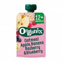 Knijpfruit havermout appel banaan framb 12+M bio 100 Gram - thumbnail