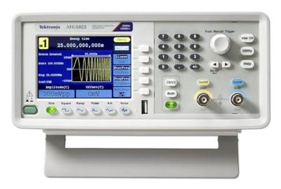 Tektronix AFG1062 Functiegenerator 0.000001 Hz - 60 MHz 2-kanaals Sinus, Blok, Puls, Arbitrair, Ruis, Driehoek