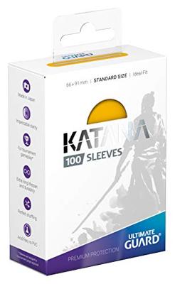 Ultimate Guard Katana Sleeves Standard Size (100) - Yellow - thumbnail