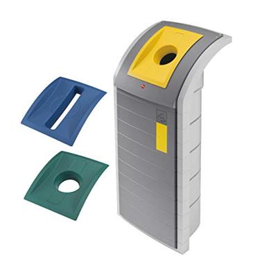 Hailo 0912-590 ProfiLine WSB Design Plus XXXL Afvalscheider 120L Grijs - thumbnail