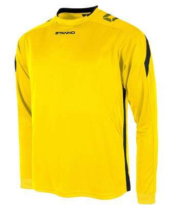 Stanno 411003 Drive Match Shirt LS - Yellow-Black - XXL