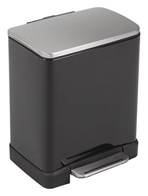 EKO - Europe E-Cube Step Bin 20L Rechthoekig Zwart