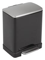 EKO - Europe E-Cube Step Bin 20L Rechthoekig Zwart - thumbnail
