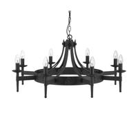 Searchlight Kasteel kroonluchterCartwheel II Ø 85cm - 2428-8BK - thumbnail