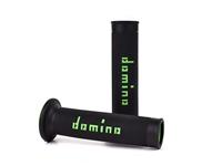 Domino rubber handvat "a010 rubber grip a010 sw/gn 120mm open - thumbnail