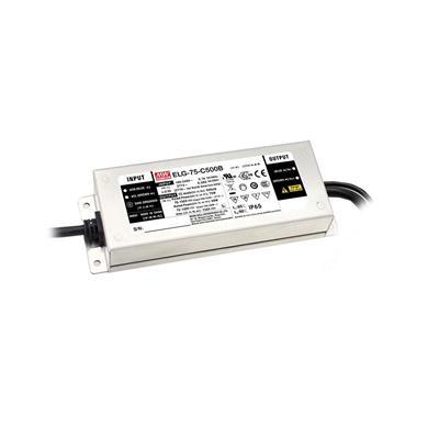 MEAN WELL ELG-75-48AB-3Y LED-driver Constante spanning 76.8 W 800 mA - 1.6 A 43.2 - 52.8 V/DC 3-in-1 dimmer, Montage op ontvlambare oppervlakken, Geschikt voor