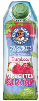 Cool Bear Framboos Appel Vruchtensiroop Cool Bear Framboos Appel Vruchtensiroop