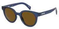 Levi's zonnebril 1009/S unisex cat.3 rond polyamide blauw/bruin - thumbnail