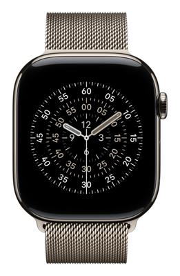 Apple Watch Band - Milanees bandje - 46 mm - Naturel - S/M