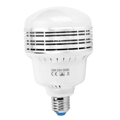 MANTOO PGL25 25W 230V 5500K 2990LM LED gloeilamp voor fotografie verlichting MANTOO PGL25 25W 230V 5500K 2990LM LED gloeilamp voor fotografie verlichting