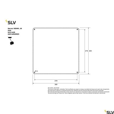 SLV PlafonnièreAinos Square voor buiten - 1003449