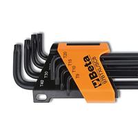 Beta ?8-delig set haakse stiftsleutels, met Torx® profiel en kogelkop. Lange uitvoering. 97BTXL/SC8 - 000970364 - thumbnail