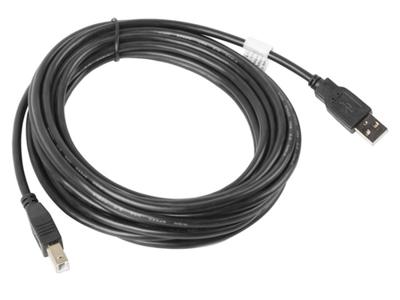 Lanberg CA-USBA-10CC-0050-BK USB-kabel USB 2.0 5 m USB B Zwart