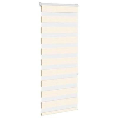 VidaXL Zebra blind 60x150 cm stofbreedte 55,9 cm polyester marmerbeige VidaXL Zebra blind 60x150 cm stofbreedte 55,9 cm polyester marmerbeige