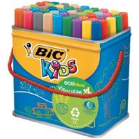 Bic Kids Viltstift Visacolor XL Ecolutions 48 stiften in een metalen doos - thumbnail