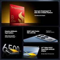 Smartphone Xiaomi POCO F8 Ultra 6,9" Octa Core 12 GB RAM 256 GB Blauw - thumbnail