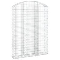 VidaXL Schanskorf gewelfd 150x30x200/220 cm gegalvaniseerd ijzer - thumbnail