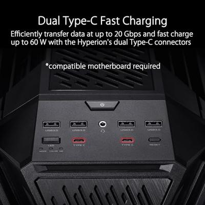 Asus Asus Geh ROG HYPERION GR701 BTF EDITION Full Tower Tower-behuizing, Gaming-behuizing, PC-behuizing Zwart, Transparant Zijvenster, Met ventilatiesleuven, Asus Asus Geh ROG HYPERION GR701 BTF EDITION Full Tower Tower-behuizing, Gaming-behuizing, PC-behuizing Zwart, Transparant Zijvenster, Met ventilatiesleuven,