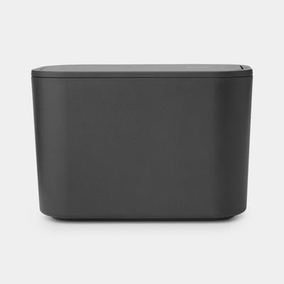 Brabantia mindset badkamer afvalbakje dark grey