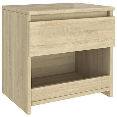 VidaXL Nachtkastje 40x30x39 cm bewerkt hout sonoma eikenkleurig