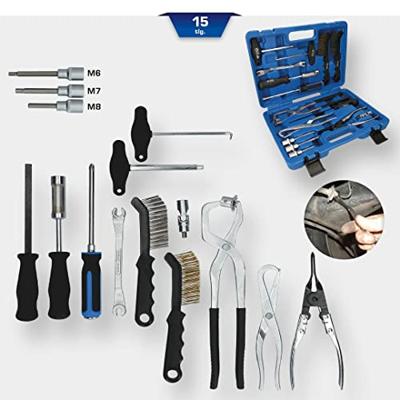 Brilliant Tools BT701250 Universele remtrommel en gereedschapset voor remschijven, 15-delig
