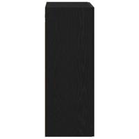 Wandkast Zwart eiken 69.5 x 34 x 90 cm Bewerkt hout - thumbnail