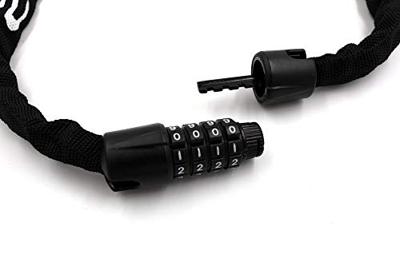 Edge Kettingslot met code web racer 90cm - zwart