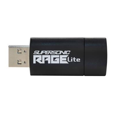 Flashdrive PATRIOT Rage Lite 512GB 120 MB/S USB 3.2 intrekbaar Zwart (PEF512GRLB32U)