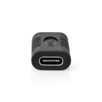 Nedis CCGP64900BK Usb-adapter Usb 3.2 Gen 2 Usb-c™ Female Usb-c™ Female 10 Gbps Vernikkeld Zwart Polybag - thumbnail