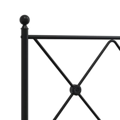 Hoofdbord 90 cm metaal zwart Hoofdbord 90 cm metaal zwart