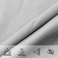 Zonnezeil 5x6x6 m 100% polyester oxford lichtgrijs - thumbnail