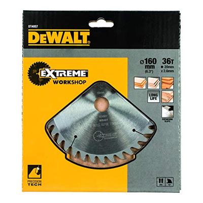 DeWalt Accessoires Cirkelzaagblad 160x20x36t, wisseltand, positief 10°, kerf 2,6mm - DT4057-QZ