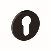 Hardbrass Cilinderrozet Shuffle rond dun 4mm - zwart - thumbnail