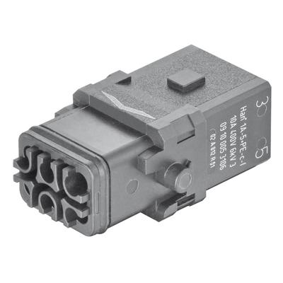 HARTING 09100053106 Pin-inzetstuk 5 Crimpen 1 stuk(s)