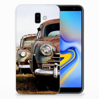 Samsung Galaxy J6 Plus (2018) | Siliconen hoesje | met foto Vintage Auto Samsung Galaxy J6 Plus (2018) | Siliconen hoesje | met foto Vintage Auto