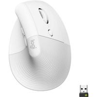 Logitech Lift Vertical Ergonomic Mouse Ergonomische muis Bluetooth, Radiografisch Optisch Wit 6 Toetsen 4000 dpi Ergonomisch - thumbnail