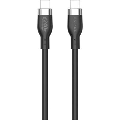 Hyper HyperJuice silicone USB-C naar USB-C kabel (1m/240W) - Black - thumbnail