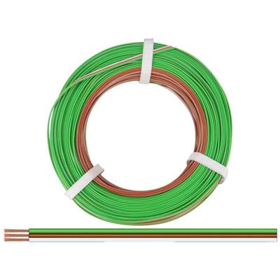 Donau Elektronik 325-485-50 Draad 3 x 0.25 mm² Groen, Bruin, Wit 50 m