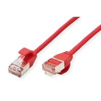 ROLINE F/UTP DataCenter Patchkabel Cat.6A (Class EA), LSOH, extra dun, rood, 5 m - thumbnail
