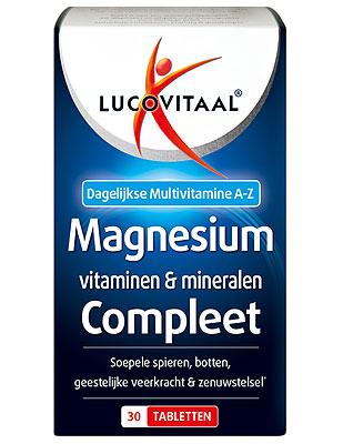 Lucovitaal Magnesium, Vitaminen & Mineralen Complee 30Tabletten