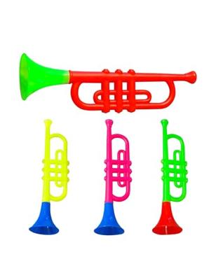Trompet clown met geluid plastic